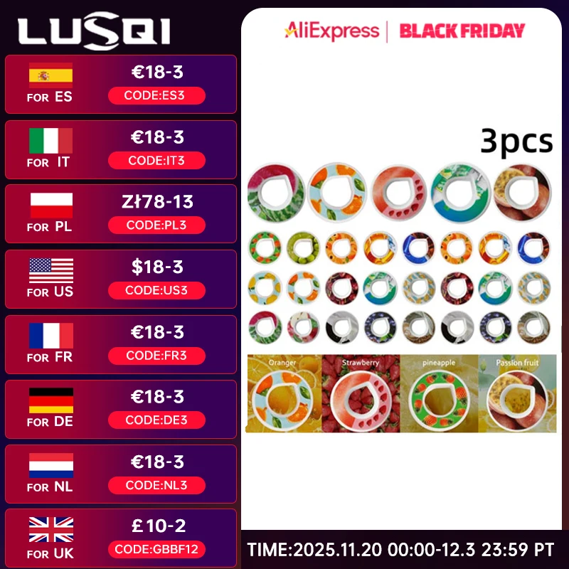 LUSQI 3PCS Flavor Ring For Sports Water Bottle Tritan Cup Flavor Pods Suitable Indoor Outdoor Sports Fitness Cup Accessories
LUSQI 3PCS Flavor Ring For Sports Water Bottle Tritan Cup Flavor Pods Suitable Indoor Outdoor Sports Fitness Cup Accessories