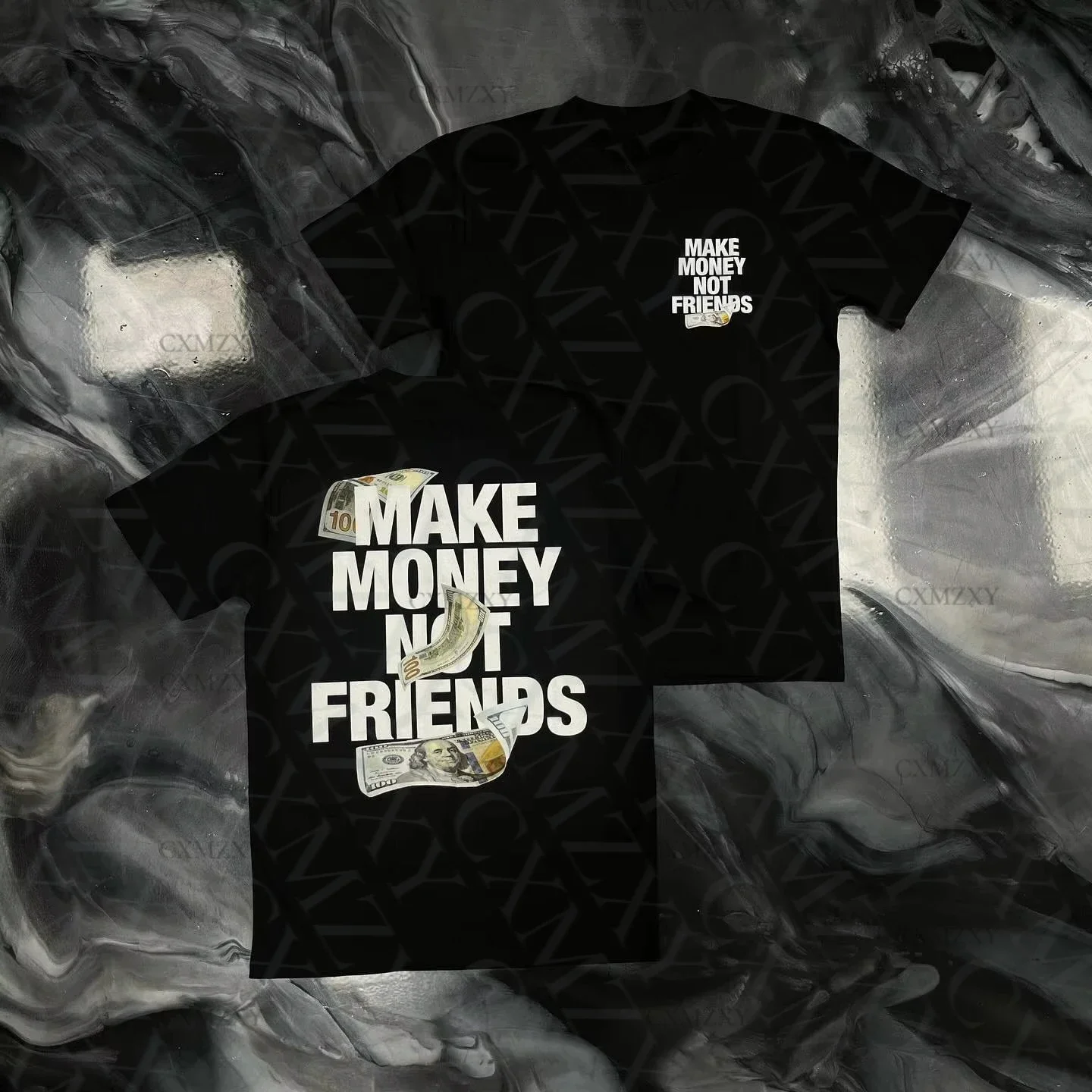 Make Money Not Friends Pattern Cotton T-Shirt High Quality Men's and Women's Same Style Oversized T Shirt Tee Tops Loose
Make Money Not Friends Pattern Cotton T-Shirt High Quality Men's and Women's Same Style Oversized T Shirt Tee Tops Loose
