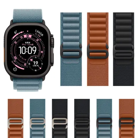 Cinturino originale per Apple Watch Ultra Band 49mm 44mm 45mm 40mm 41mm 42mm 38mm Bracciale ad anello alpino Correa Iwatch 9 8 7 SE 6 5 4 3