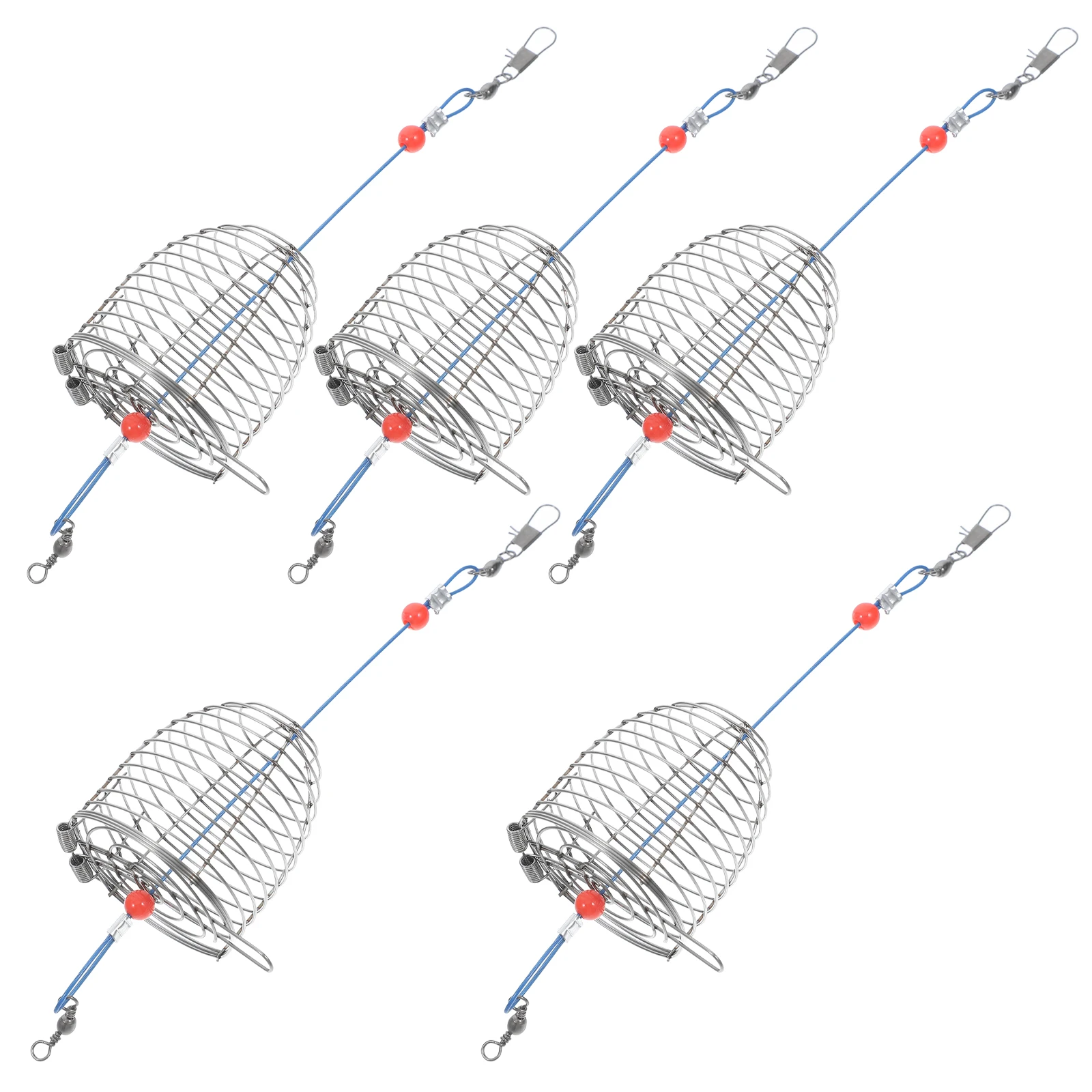 5 Pcs Small Fish Bait Cage Method Feeders Fishing Carp Stainless Steel Tackle Trap Basket
5 Pcs Small Fish Bait Cage Method Feeders Fishing Carp Stainless Steel Tackle Trap Basket