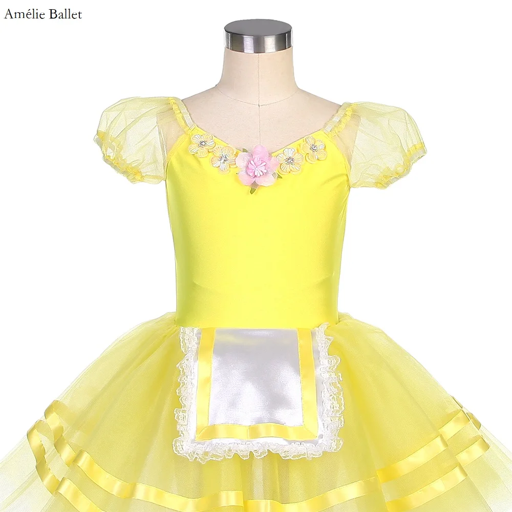 22081 Yellow Spandex Bodice with Small Flower Applique Decoration Romantic Length Tutu for Girls & Women Performance Dress
22081 Yellow Spandex Bodice with Small Flower Applique Decoration Romantic Length Tutu for Girls & Women Performance Dress