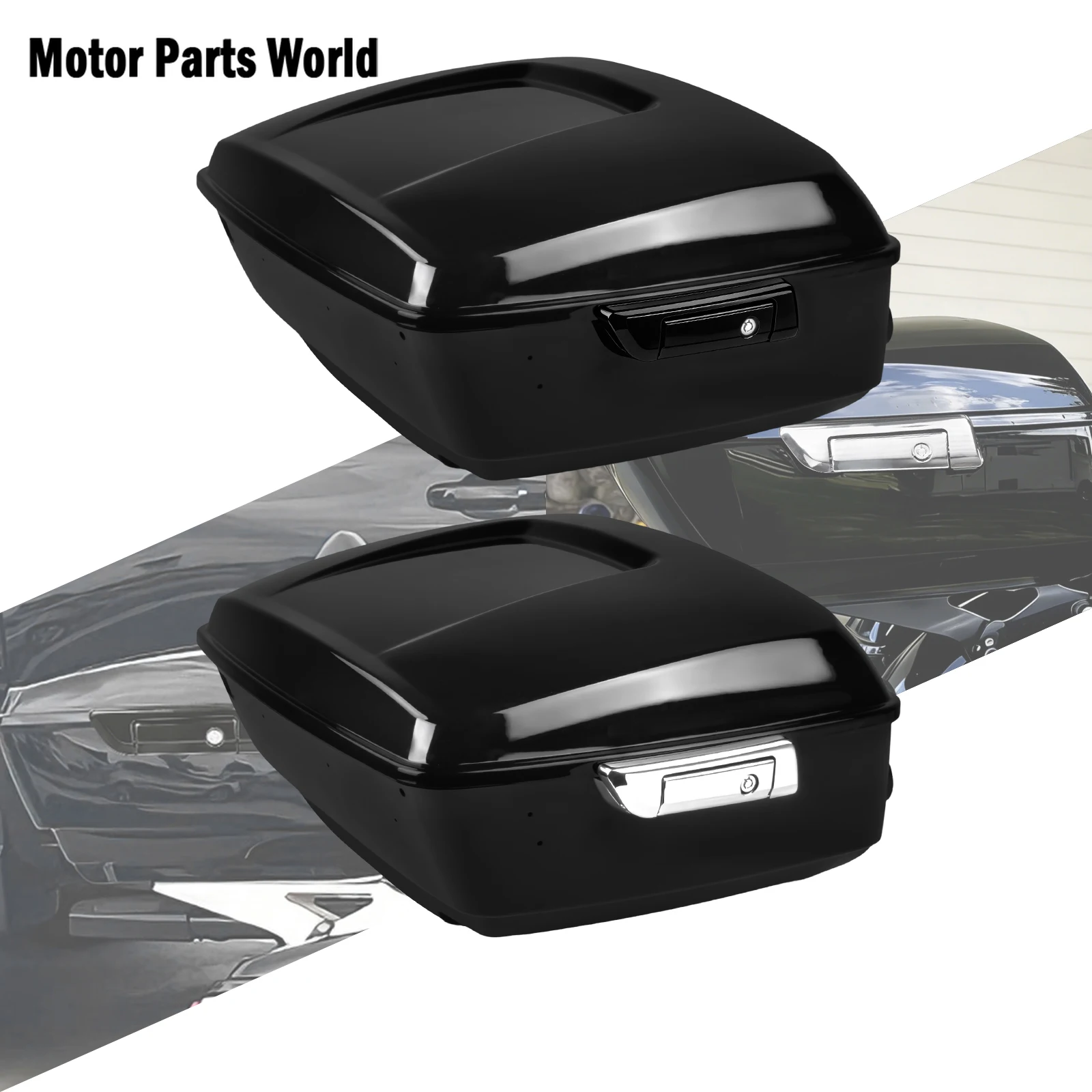 Motorcycle 13.7" King Trunk Rear Tour Luggage Box Tail Box With Latches For Harley Touring Road King Street Electra Glide14-2025
Motorcycle 13.7" King Trunk Rear Tour Luggage Box Tail Box With Latches For Harley Touring Road King Street Electra Glide14-2025