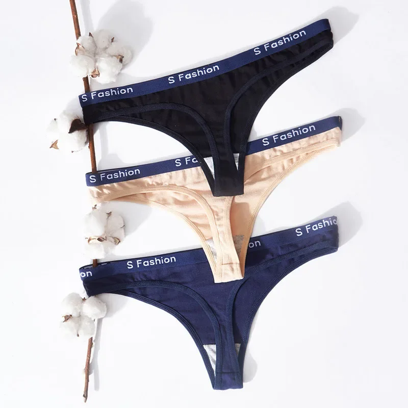 NEW Sexy Thong Women's Cotton Panties Low-Waist Thongs Striped Solid Color Underpants Girl Comfortable Briefs Thong Bikini
NEW Sexy Thong Women's Cotton Panties Low-Waist Thongs Striped Solid Color Underpants Girl Comfortable Briefs Thong Bikini