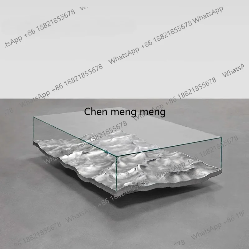 Designer Modern Luxury Tempered Glass Coffee Table Artistic Water Ripple Transparent GFRP Living Room Café Furniture
Designer Modern Luxury Tempered Glass Coffee Table Artistic Water Ripple Transparent GFRP Living Room Café Furniture