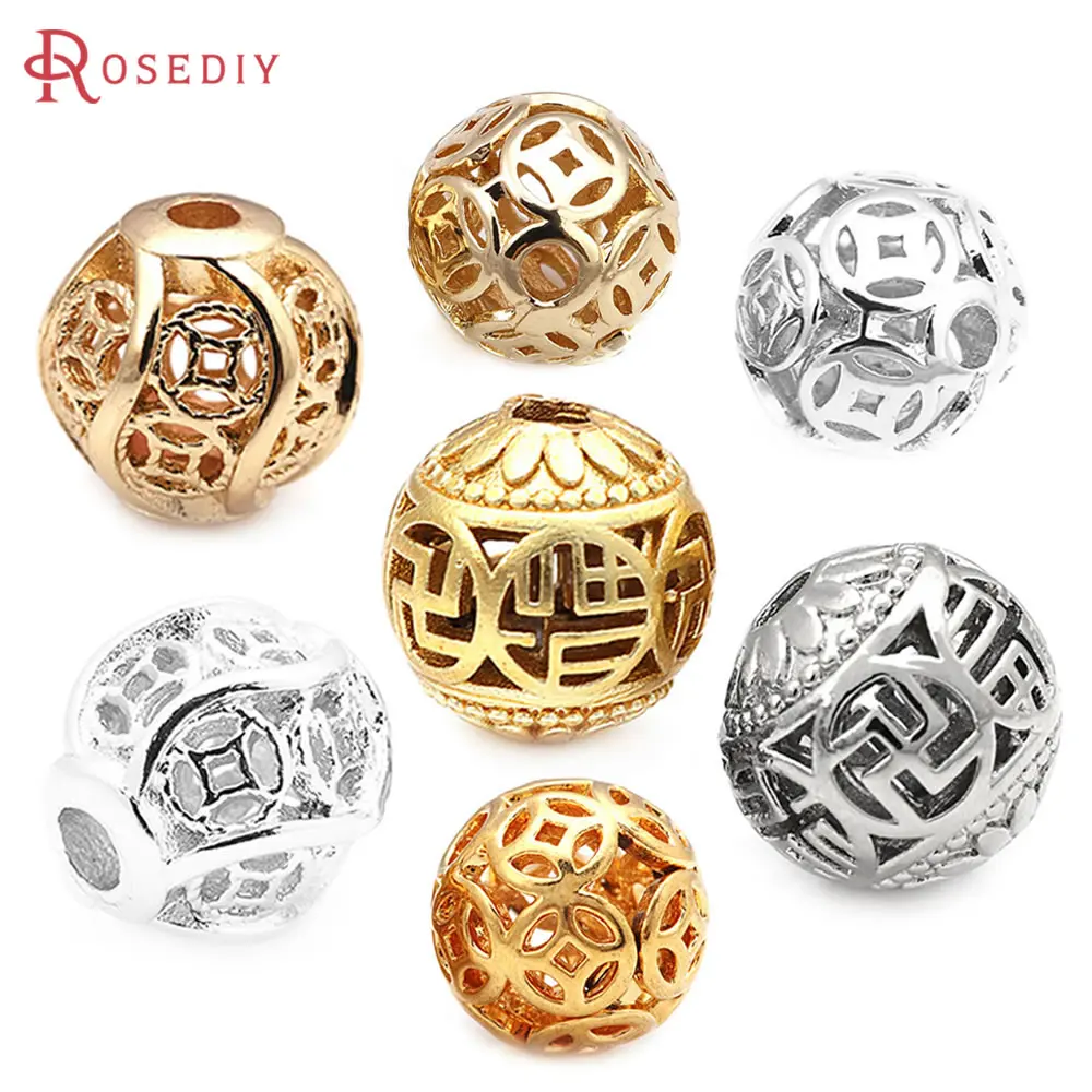 18K Gold Color Brass Round Bracelets Beads Spacer Beads Bracelets Beads High Quality Jewelry Diy Accessories Making
18K Gold Color Brass Round Bracelets Beads Spacer Beads Bracelets Beads High Quality Jewelry Diy Accessories Making
