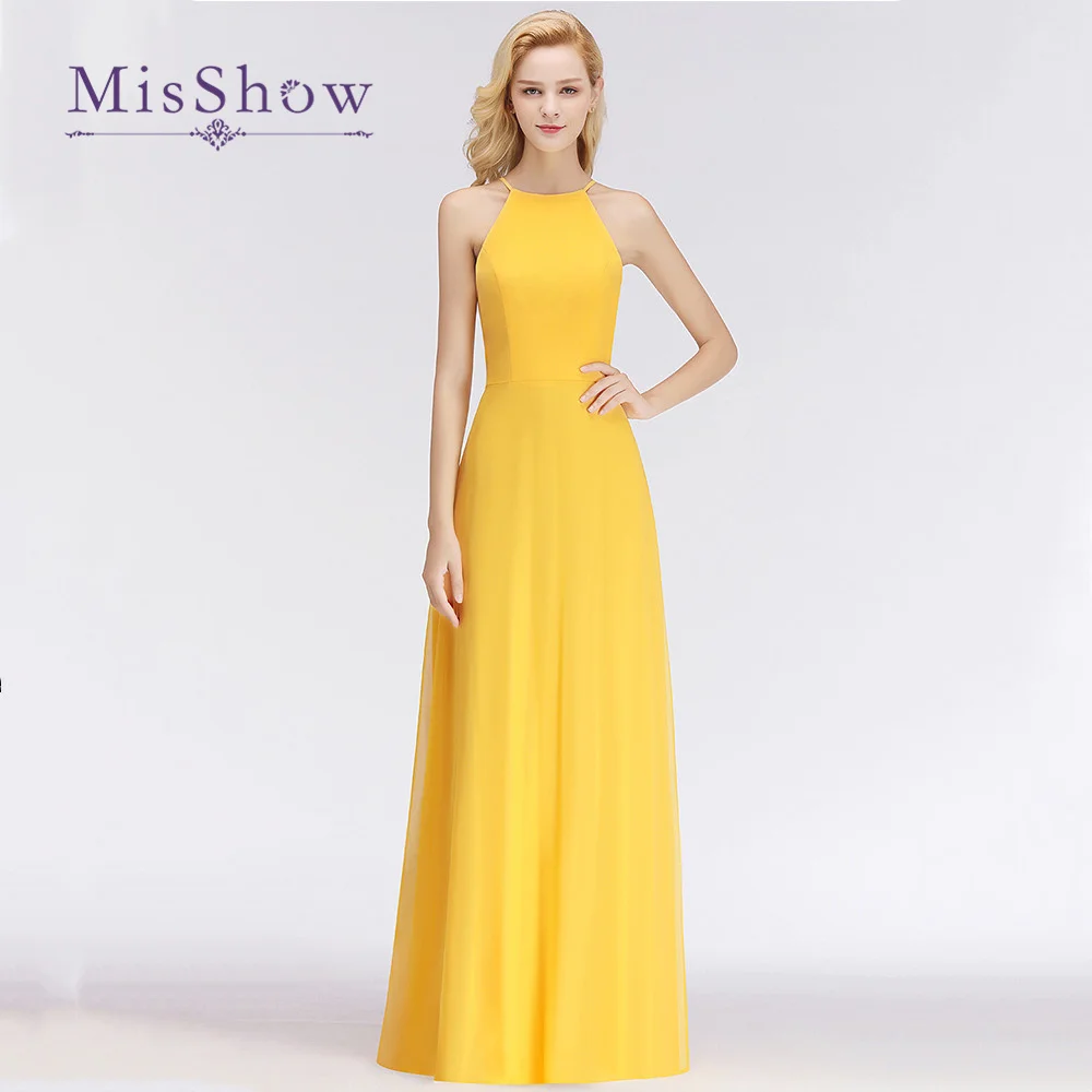 Custom Yellow Sleeveless Chiffon Long Bridesmaid Dresses 2025 Elegant Maid of Honor Dress Formal Prom Party Gowns Women BM0038
Custom Yellow Sleeveless Chiffon Long Bridesmaid Dresses 2025 Elegant Maid of Honor Dress Formal Prom Party Gowns Women BM0038