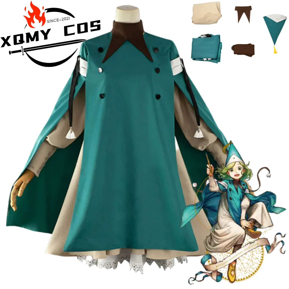 XQAnime Richeritto Tetia Koko Coco Witch Hat Atelier Cosplay Costume Shawl Coat Dress Uniform Full Set Woman Cute Christmas Suit
XQAnime Richeritto Tetia Koko Coco Witch Hat Atelier Cosplay Costume Shawl Coat Dress Uniform Full Set Woman Cute Christmas Suit
