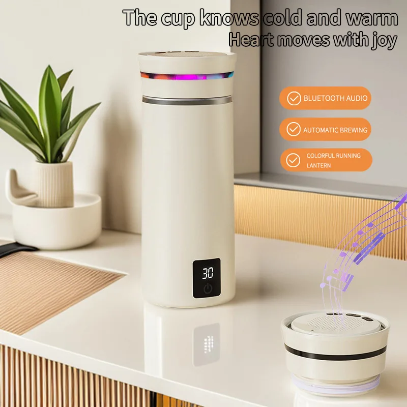 Bluetooth Smart Temperature Measuring Magnetic Automatic Stirring Electric Portable Coffee Mug Thermos
Bluetooth Smart Temperature Measuring Magnetic Automatic Stirring Electric Portable Coffee Mug Thermos