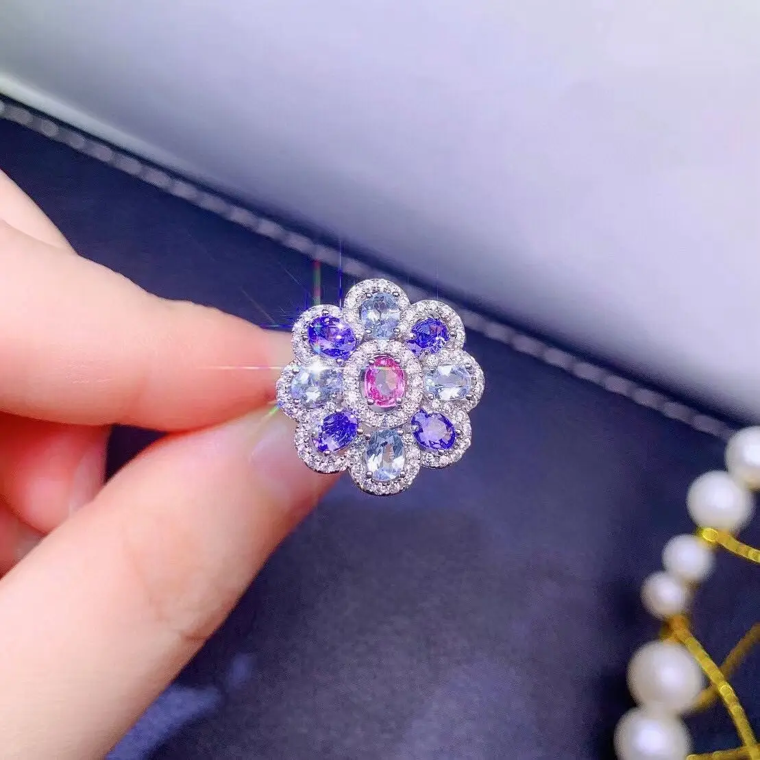 ZECAA Jewelry Best Seller Woman Tanzanite Ring With Natural Tanzanite Sapphire Topaz Gemstone 3*4mm Tanzanite Ring For Wedding
ZECAA Jewelry Best Seller Woman Tanzanite Ring With Natural Tanzanite Sapphire Topaz Gemstone 3*4mm Tanzanite Ring For Wedding