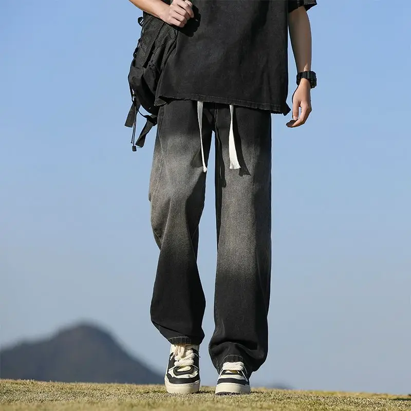 Four Seasons Gradient Jeans Men's Fashion Brand High Street Casual Pants Loose Straight Wide Leg Mopping Pants Jeans for Man
Four Seasons Gradient Jeans Men's Fashion Brand High Street Casual Pants Loose Straight Wide Leg Mopping Pants Jeans for Man