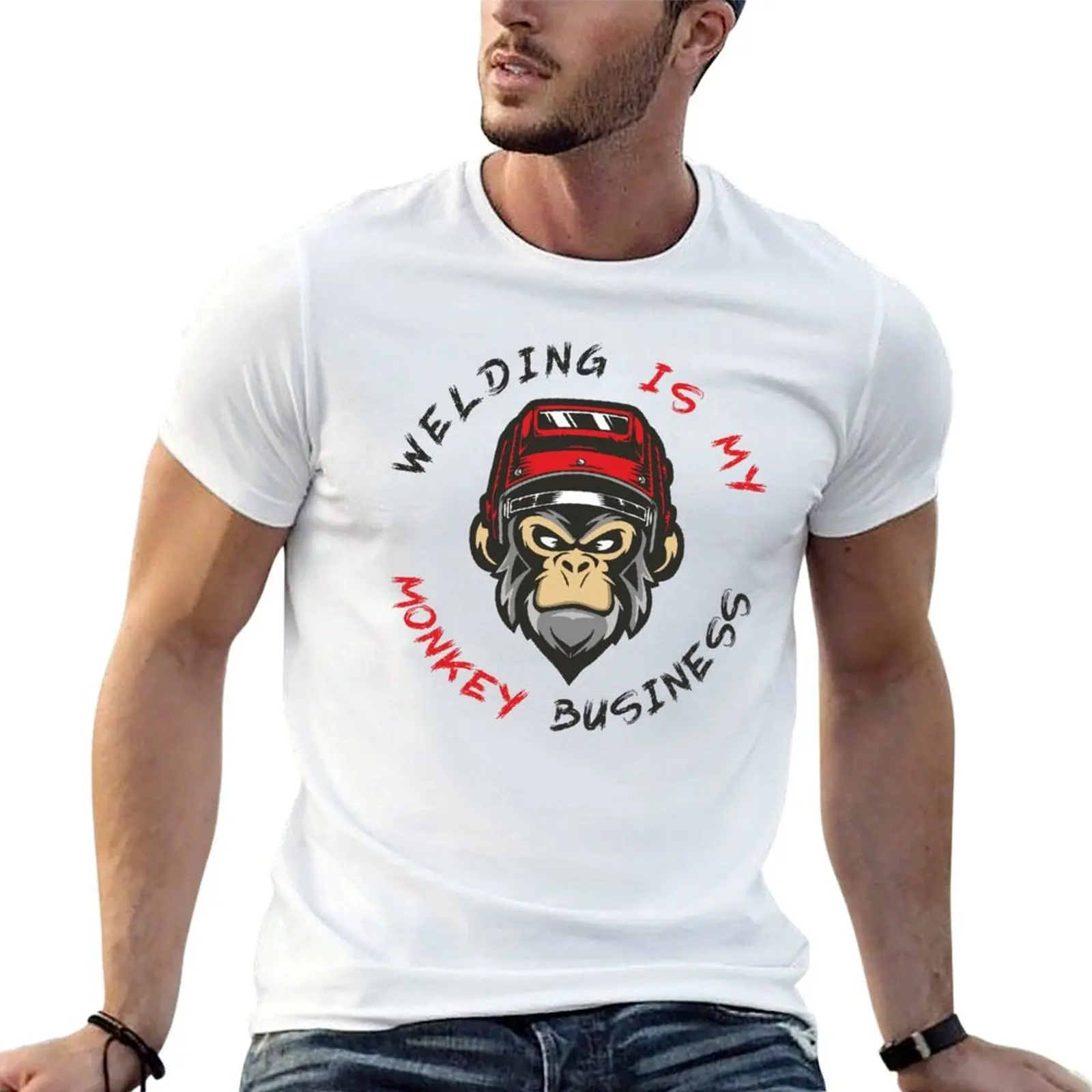 Welding is my Monkey Business T-Shirt graphic t shirts for man t shirt for man t shirts for man cotton T-Shirt
Welding is my Monkey Business T-Shirt graphic t shirts for man t shirt for man t shirts for man cotton T-Shirt
