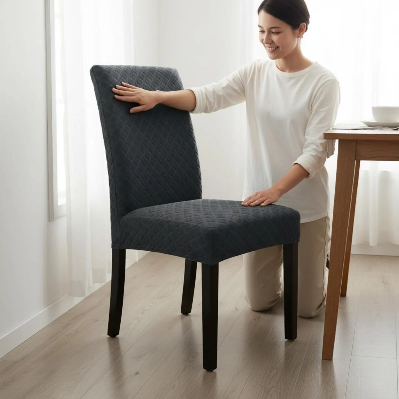 Stretch Dining Chair Cover Dustproof High Back Chair Cover Home Decor Stretchy Easy to Install for Restaurant
Stretch Dining Chair Cover Dustproof High Back Chair Cover Home Decor Stretchy Easy to Install for Restaurant
