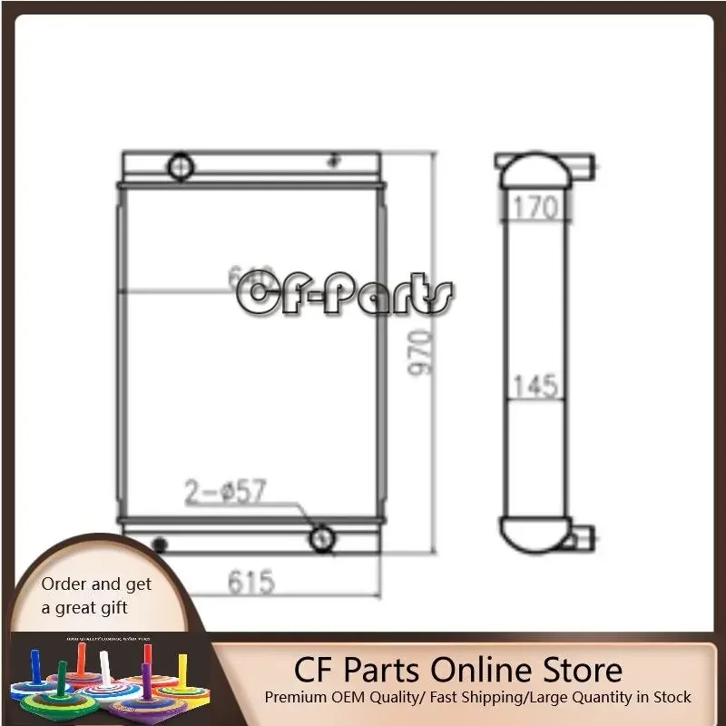 VOE 11110705 Water Tank Radiator For Volvo EC290B EC240B EC240C EC290C Excavator
VOE 11110705 Water Tank Radiator For Volvo EC290B EC240B EC240C EC290C Excavator