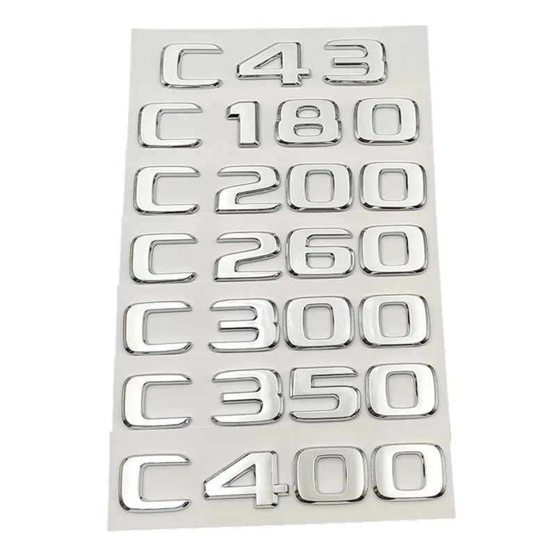 3D ABS Chrome Logo C43 C63 AMG C180 C200 C250 C300 C400 Emblem Letters Car Trunk Sticker For Mercedes Benz W204 W205 Accessories
3D ABS Chrome Logo C43 C63 AMG C180 C200 C250 C300 C400 Emblem Letters Car Trunk Sticker For Mercedes Benz W204 W205 Accessories