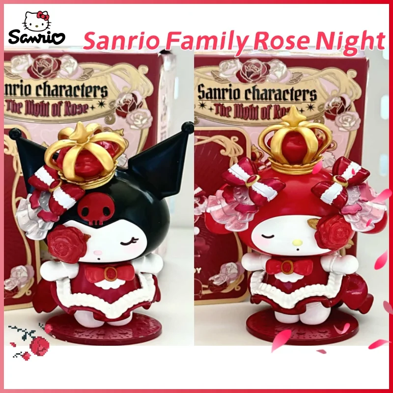 Genuine Sanrio Family Rose Night Series Blind Box Toy Hello Kitty Melody Kuromi Cinnamorol Cute Model Ornament Girl Birthday Gif
Genuine Sanrio Family Rose Night Series Blind Box Toy Hello Kitty Melody Kuromi Cinnamorol Cute Model Ornament Girl Birthday Gif