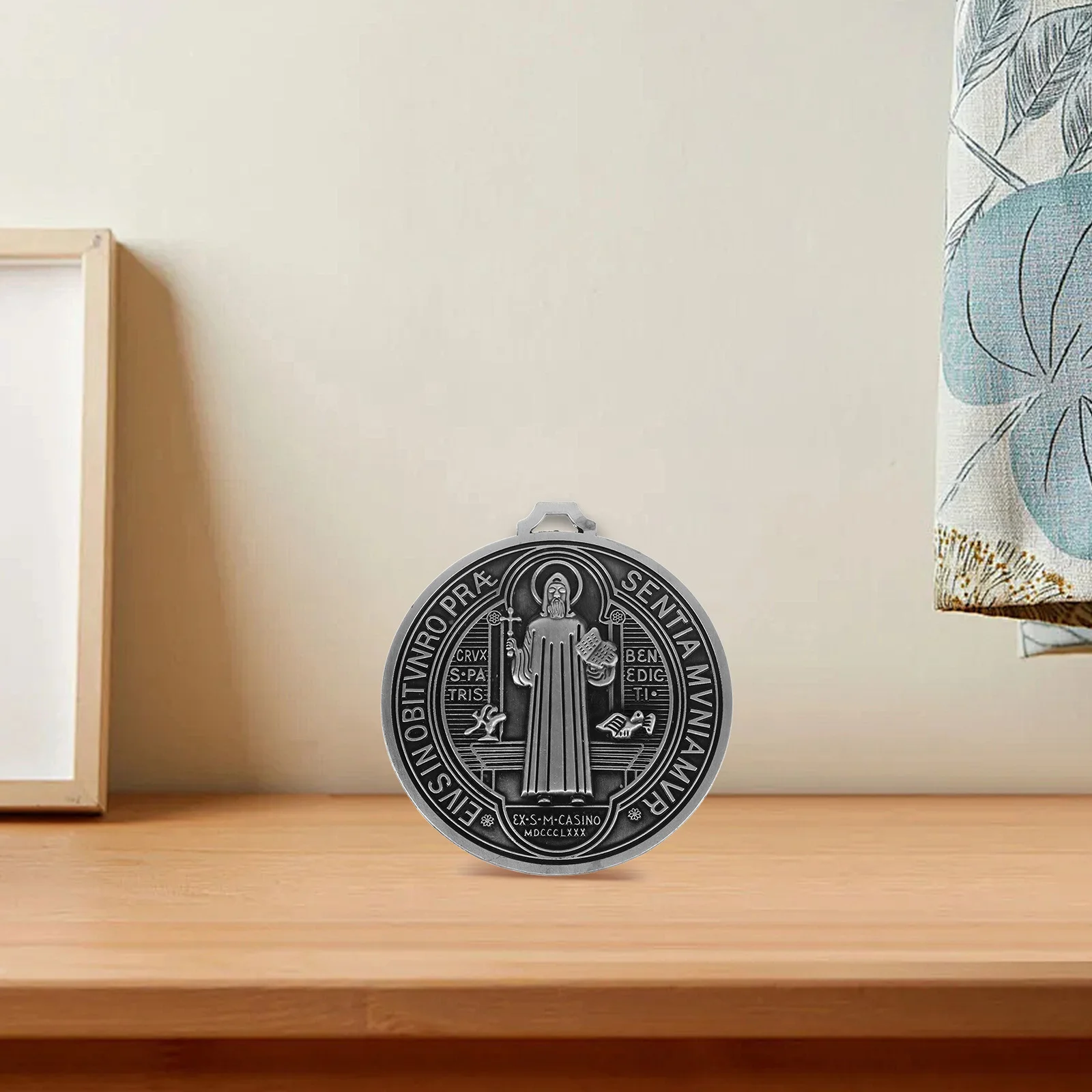 Cross Medal Decor St Benedict Religious Pendant Protection Charm For Home Wall Art Catholic Blessing Hanging Saint Medal
Cross Medal Decor St Benedict Religious Pendant Protection Charm For Home Wall Art Catholic Blessing Hanging Saint Medal