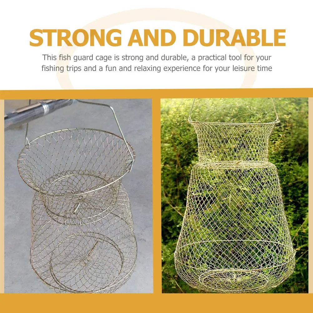 Fish Cage Feeder Bait Tool Fishing Catching Basket The Holder for Live Protection
Fish Cage Feeder Bait Tool Fishing Catching Basket The Holder for Live Protection