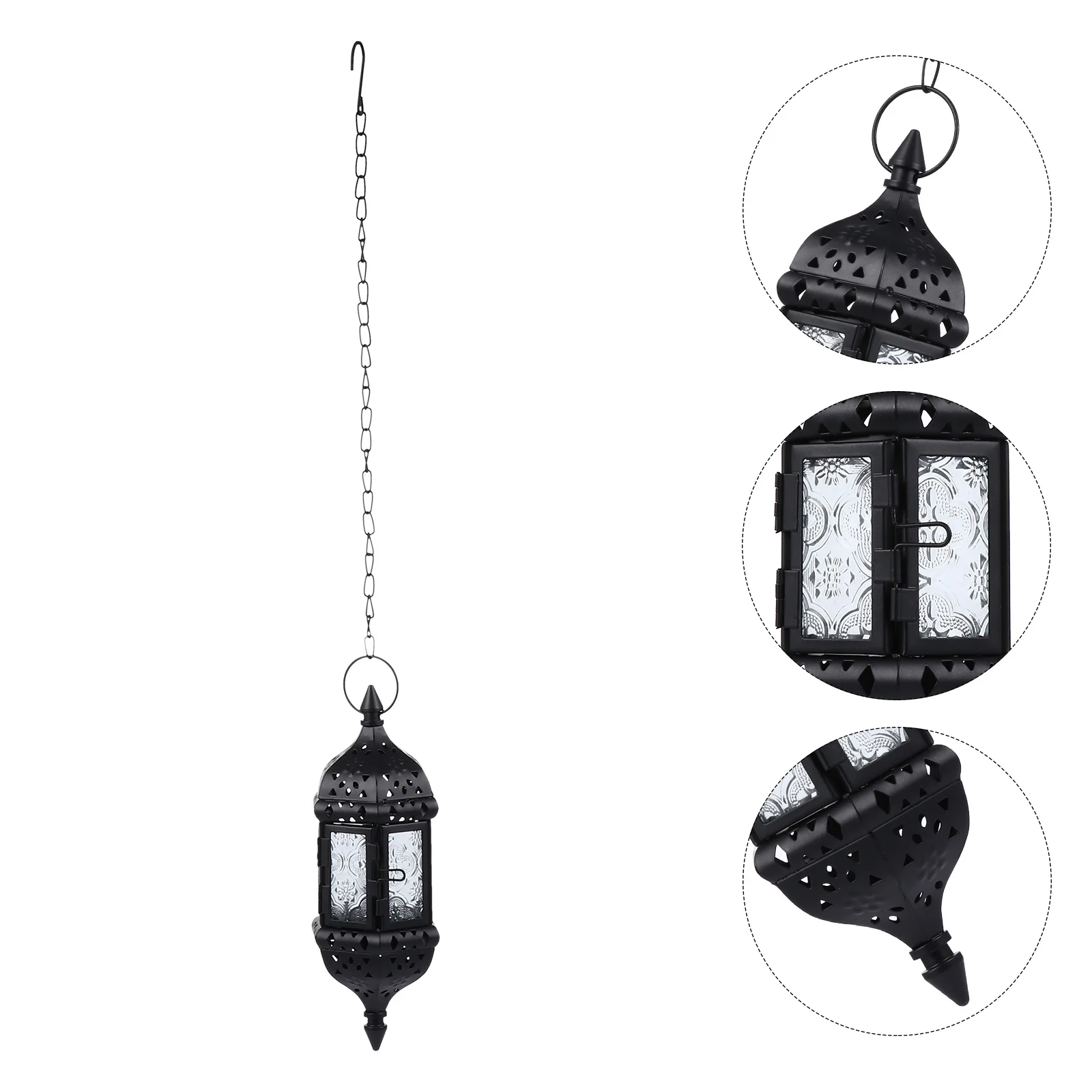 1Pcs Iron Hanging Pendant Holder Lantern Iron Embossed Glass Three-Color Design Decorative Home Garden Lantern
1Pcs Iron Hanging Pendant Holder Lantern Iron Embossed Glass Three-Color Design Decorative Home Garden Lantern