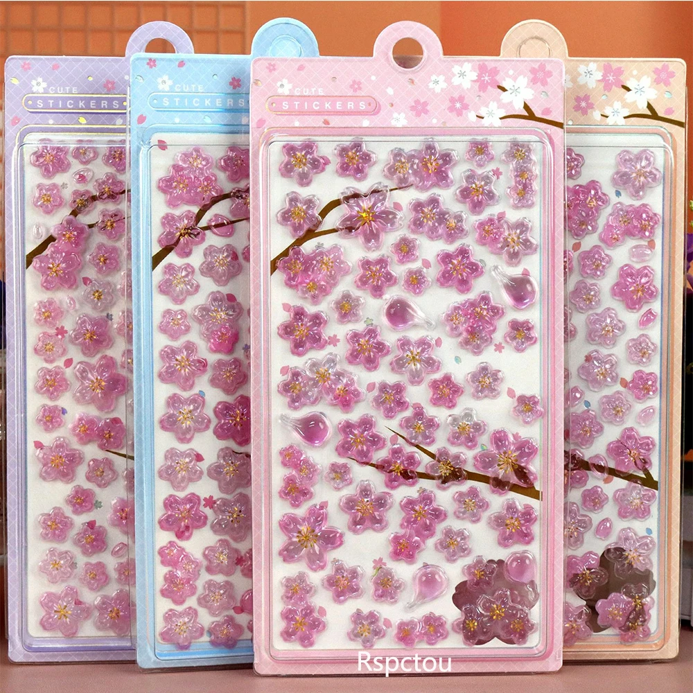 1/6pcs Cute Pink Sakura Cartoon 3D Relief Stickers Aesthetic Creative Cherry Blossom Sticker Luggage Phone Decoration Decals Toy
1/6pcs Cute Pink Sakura Cartoon 3D Relief Stickers Aesthetic Creative Cherry Blossom Sticker Luggage Phone Decoration Decals Toy
