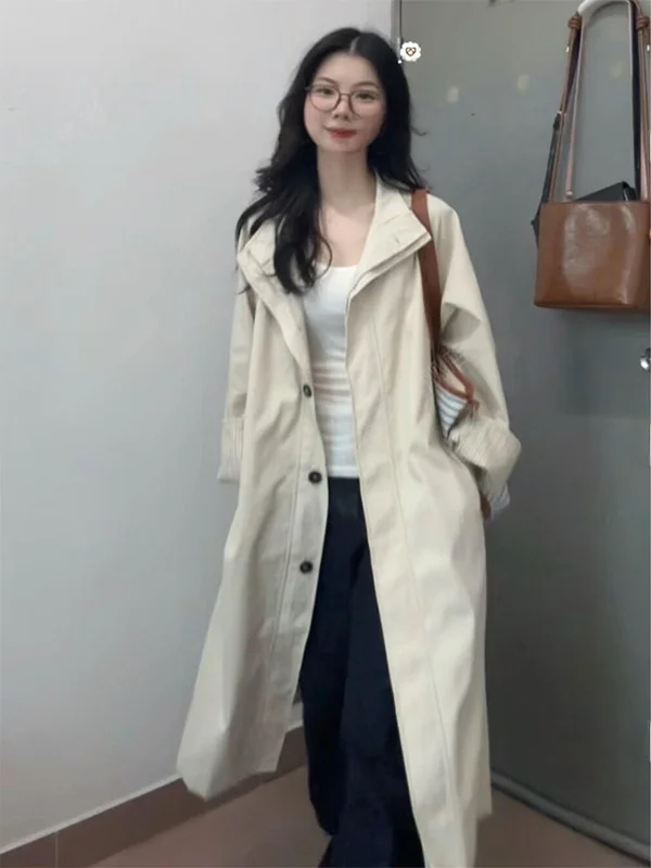Korean Style Women's Mid-Length Coat Jacket Autumn Winter New Arrival Fashion Small Size Popular Large Coat Windbreaker
Korean Style Women's Mid-Length Coat Jacket Autumn Winter New Arrival Fashion Small Size Popular Large Coat Windbreaker
