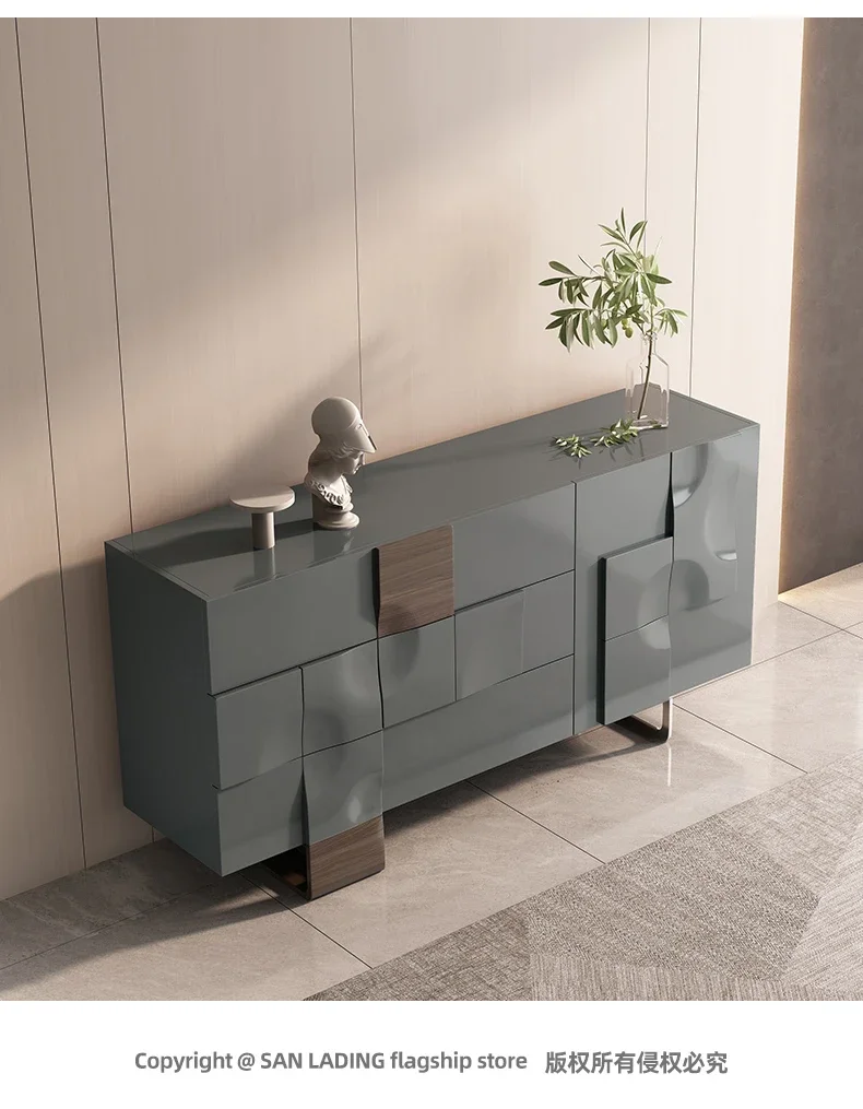 Italian minimalist side cabinet light luxury modern minimalist entrance chest Nordic storage
Italian minimalist side cabinet light luxury modern minimalist entrance chest Nordic storage