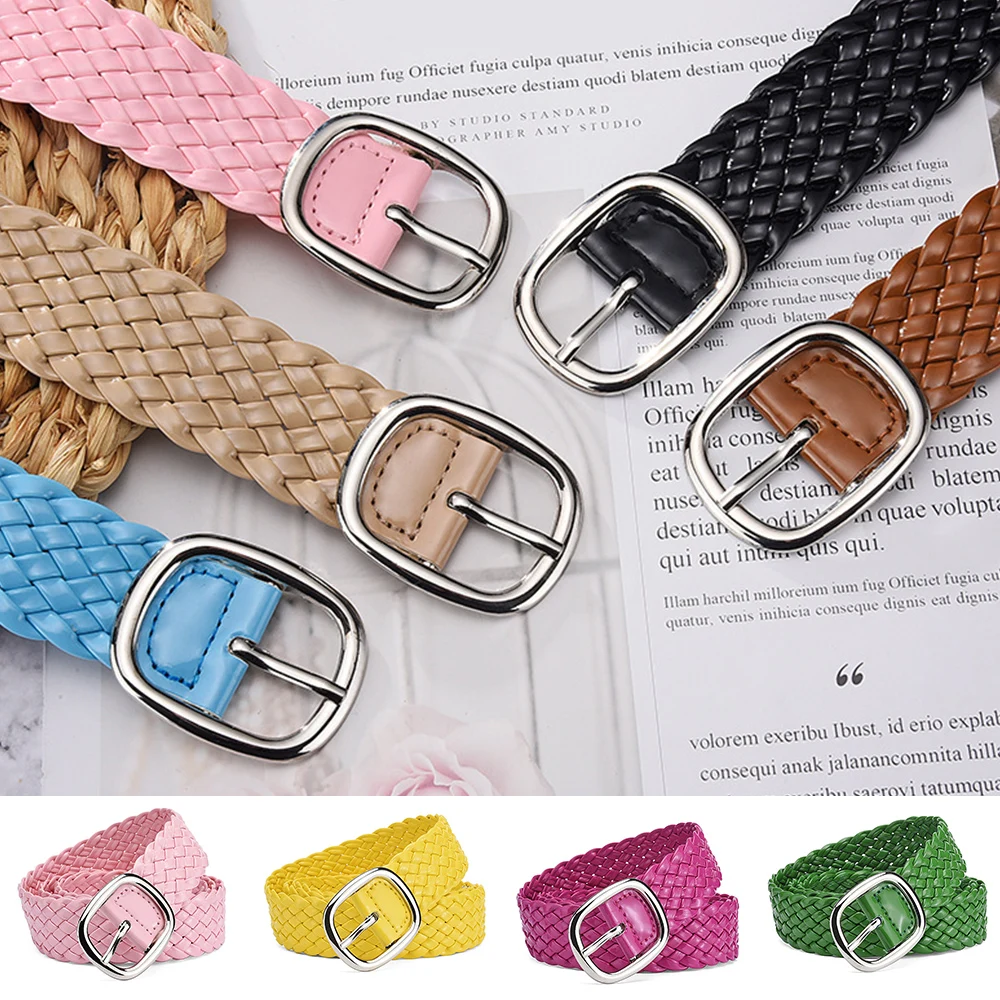 Braided Bright Color Waist Belt Alloy Pin Buckle Patent Leather Woven Belt Fashion All Match DIY Causal Jeans Dress Waistband
Braided Bright Color Waist Belt Alloy Pin Buckle Patent Leather Woven Belt Fashion All Match DIY Causal Jeans Dress Waistband