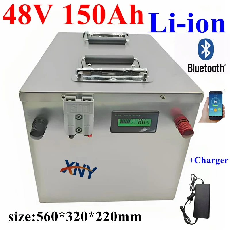 48v 150ah lithium battery with bluetooth BMS RS485 communication for 48v 5kw 10kw Hybird inverter UPS so
48v 150ah lithium battery with bluetooth BMS RS485 communication for 48v 5kw 10kw Hybird inverter UPS so