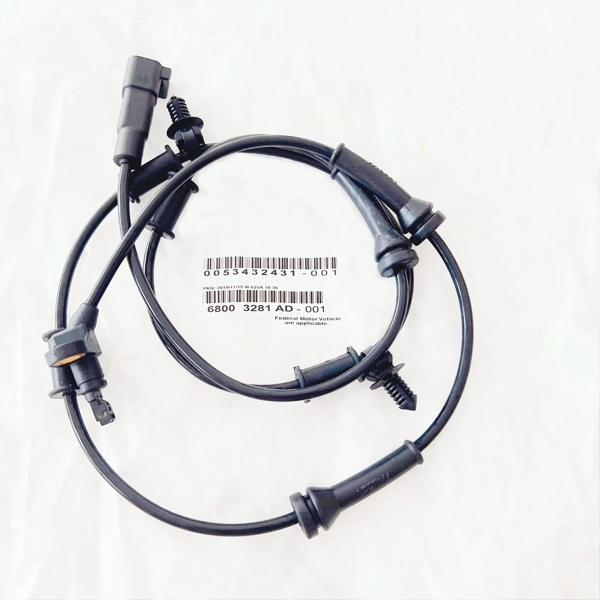 Wheel Speed Sensor (Front) 68003281AD, 68003281AE, 52060156AC Applicable To: Wrangler Front Wheel ABS Sensor, 2007-2019
Wheel Speed Sensor (Front) 68003281AD, 68003281AE, 52060156AC Applicable To: Wrangler Front Wheel ABS Sensor, 2007-2019