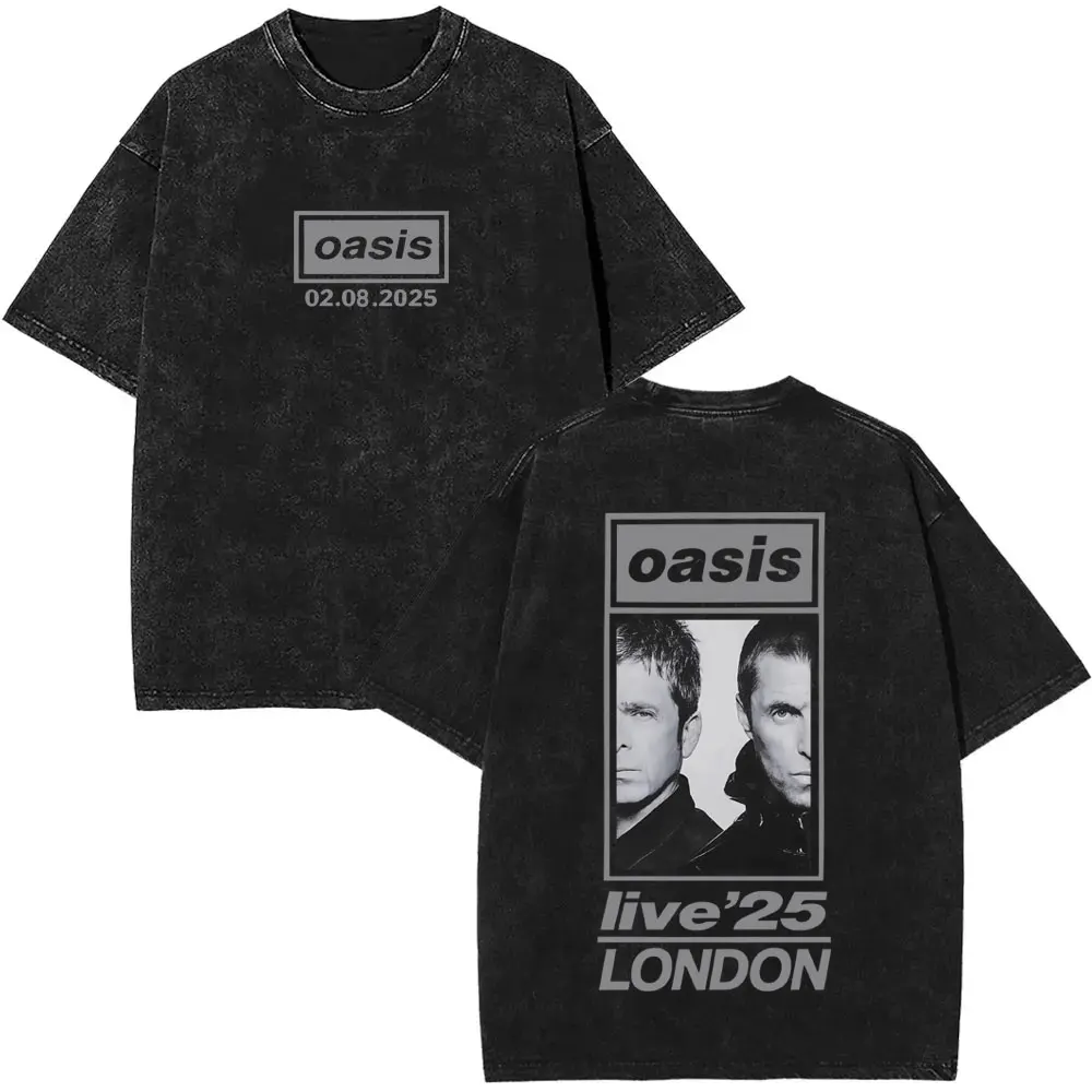 Washed Vintage British Rock Band O-Oasis World Tour 2025 T-shirt Men Cotton Casual Short Sleeve T Shirt Male Oversized T-shirts
Washed Vintage British Rock Band O-Oasis World Tour 2025 T-shirt Men Cotton Casual Short Sleeve T Shirt Male Oversized T-shirts