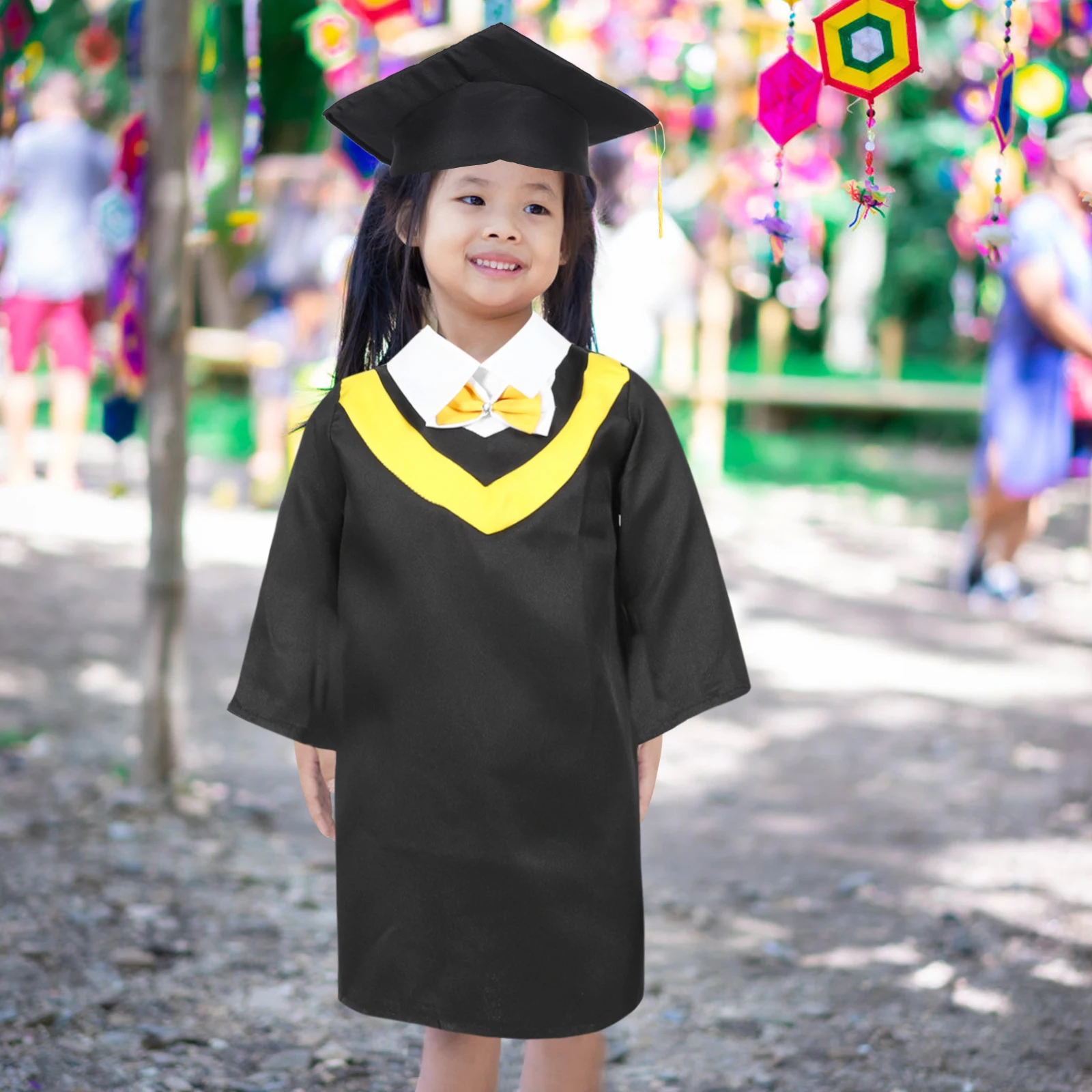 Graduation Gown Doctoral Suit Cap Hats and Kindergarten Kids Polyester (Polyester) Outfit Toddler
Graduation Gown Doctoral Suit Cap Hats and Kindergarten Kids Polyester (Polyester) Outfit Toddler