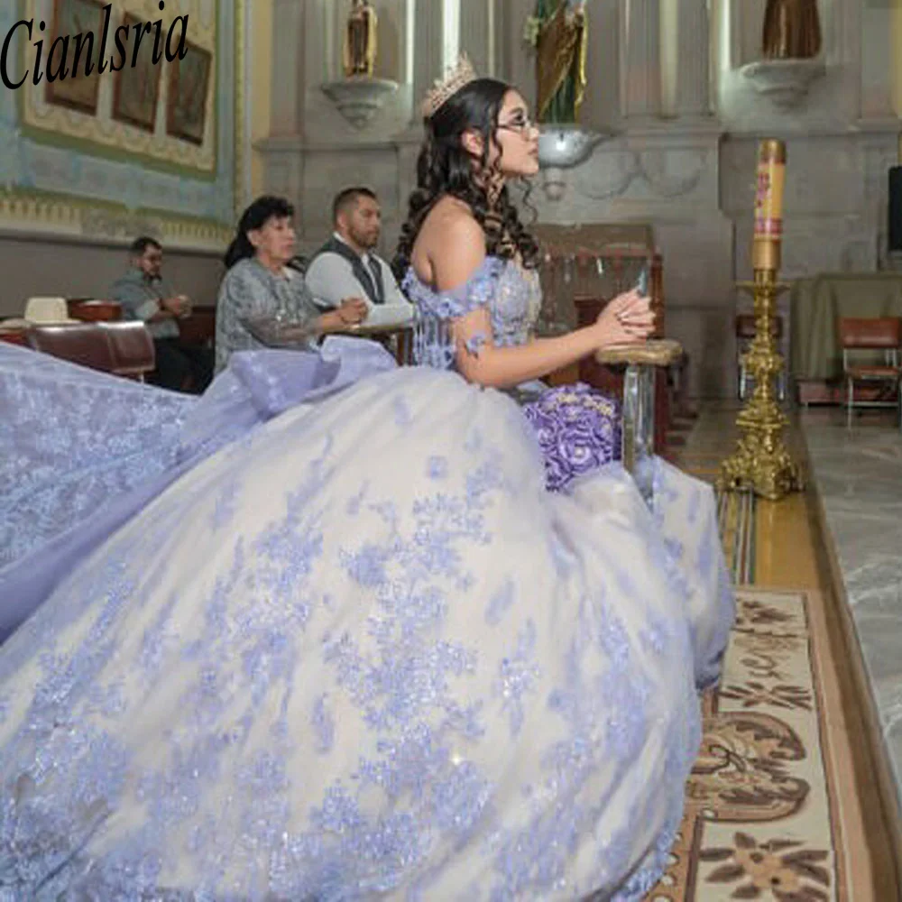 Glittering Lavender Quinceanera Dress Crystals Beading Princess Ball Gown Birthday Party Vestidos De 15 Años
Glittering Lavender Quinceanera Dress Crystals Beading Princess Ball Gown Birthday Party Vestidos De 15 Años