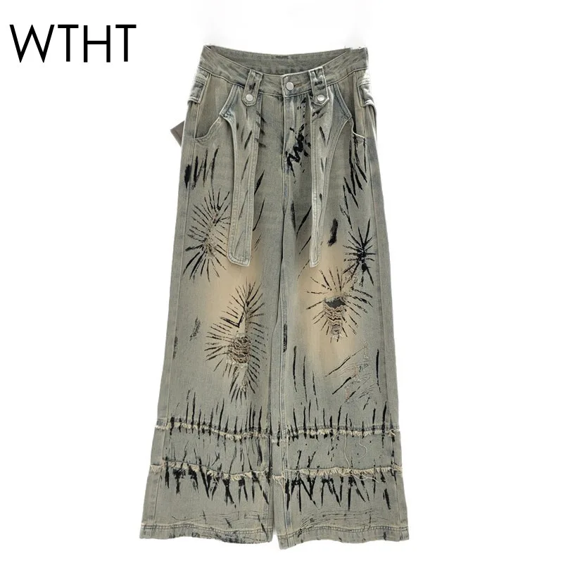 WTHT Vintage Fashion Women's Graffiti Design Wash Straight Jeans 2025 Summer Trendy High Waist Denim Skirt Female 1LS1834
WTHT Vintage Fashion Women's Graffiti Design Wash Straight Jeans 2025 Summer Trendy High Waist Denim Skirt Female 1LS1834