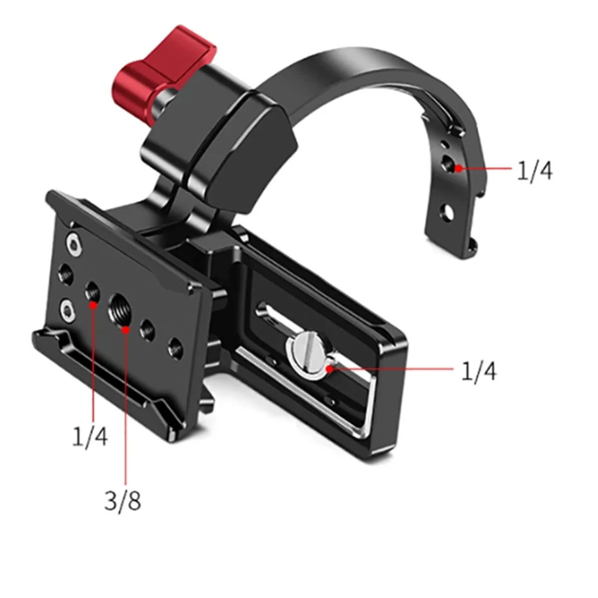 Lens Support Bracket Semi-Circular Ring Horizontal Vertical for DSLR Camera Video Holder Cold Shoe Camera Video Holder-ABRJ
Lens Support Bracket Semi-Circular Ring Horizontal Vertical for DSLR Camera Video Holder Cold Shoe Camera Video Holder-ABRJ