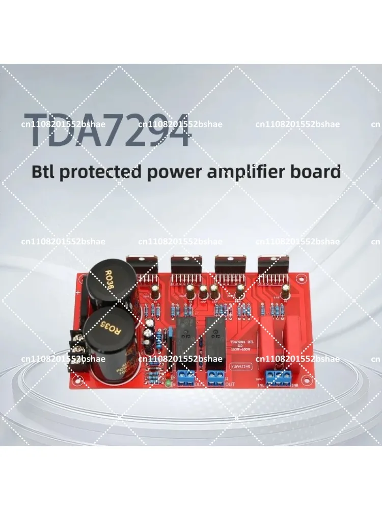 TDA7294 Dual Channel Amplifier Board with BTL Speaker Protection High Power HIFI Audio
TDA7294 Dual Channel Amplifier Board with BTL Speaker Protection High Power HIFI Audio
