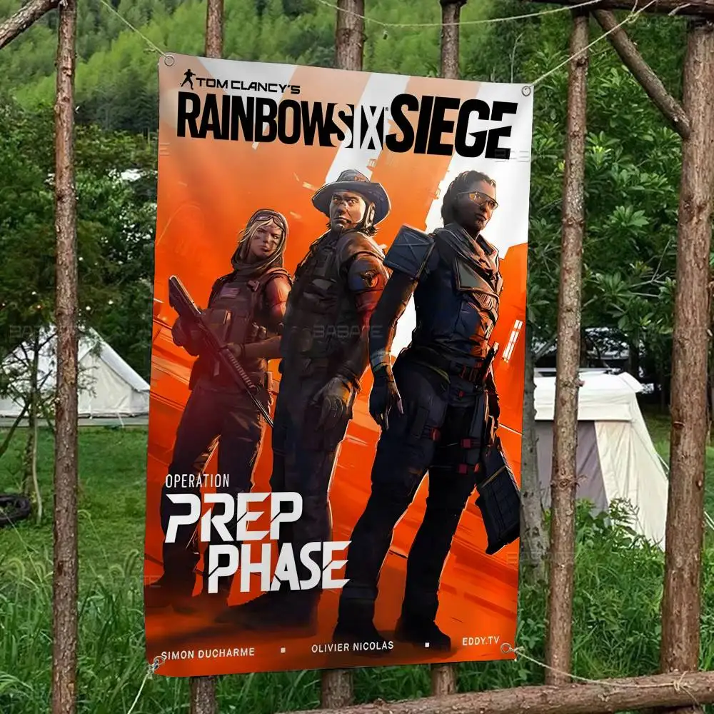 Tom C-clancy's Rainbow Six Siege Movie Family Gatherings Outdoor Atmosphere Flags Camping Decorations Banners
Tom C-clancy's Rainbow Six Siege Movie Family Gatherings Outdoor Atmosphere Flags Camping Decorations Banners