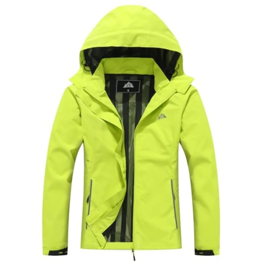 MOERDENG Women's Waterproof Rain Jacket Lightweight Raincoat Hooded Hiking Jacket Softshell Windbreaker
MOERDENG Women's Waterproof Rain Jacket Lightweight Raincoat Hooded Hiking Jacket Softshell Windbreaker
