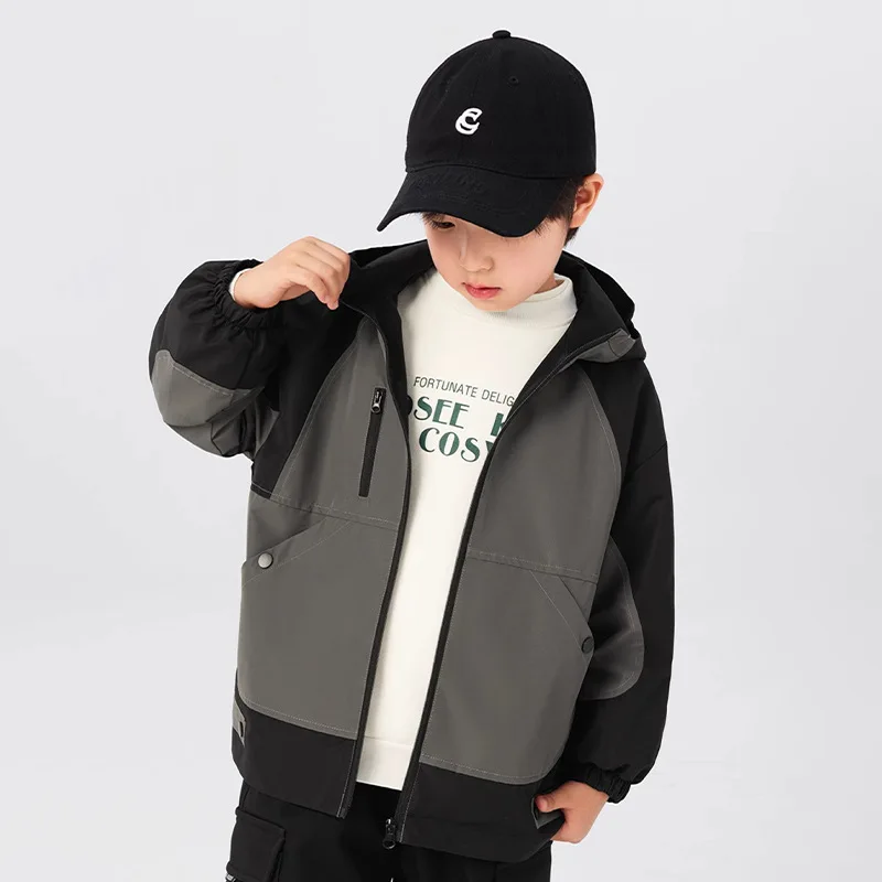 Children's Clothing Hooded Jacket 2025 New Children's Jacket Spring and Autumn Outdoor Waterproof Trench Coat Spring Clothing
Children's Clothing Hooded Jacket 2025 New Children's Jacket Spring and Autumn Outdoor Waterproof Trench Coat Spring Clothing