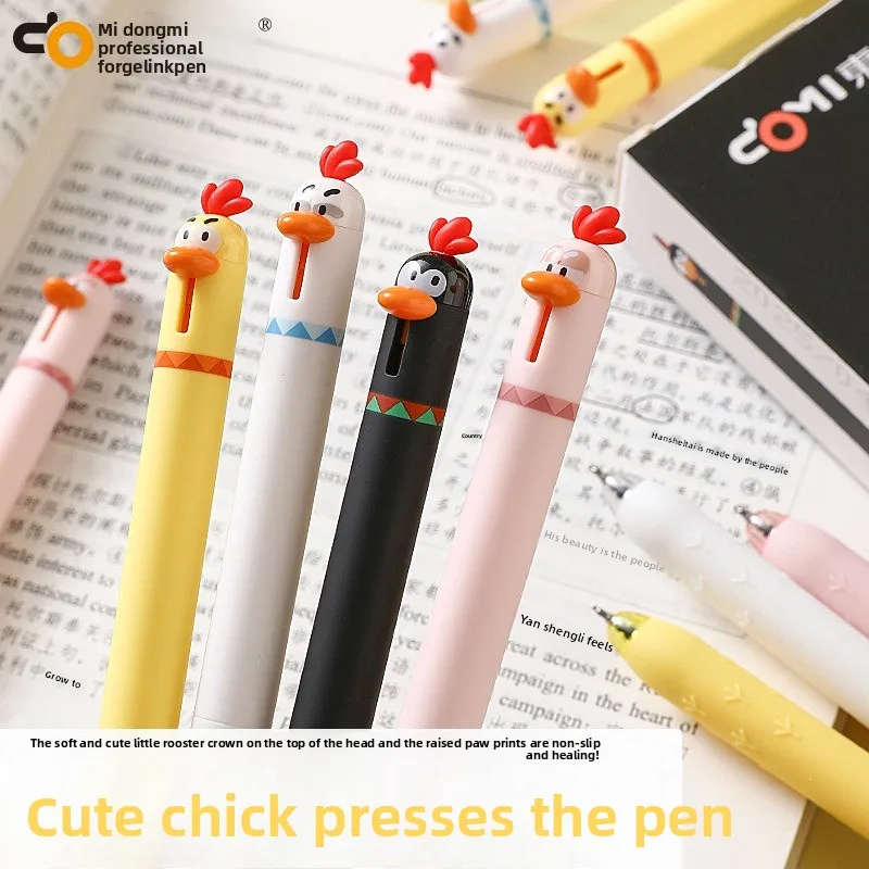 Funny Chicken Click Gel Pen 0.5mm Fast-Drying Ink Stress Relief Toy Cute Korean Stationery for Back to School Office Supplies
Funny Chicken Click Gel Pen 0.5mm Fast-Drying Ink Stress Relief Toy Cute Korean Stationery for Back to School Office Supplies