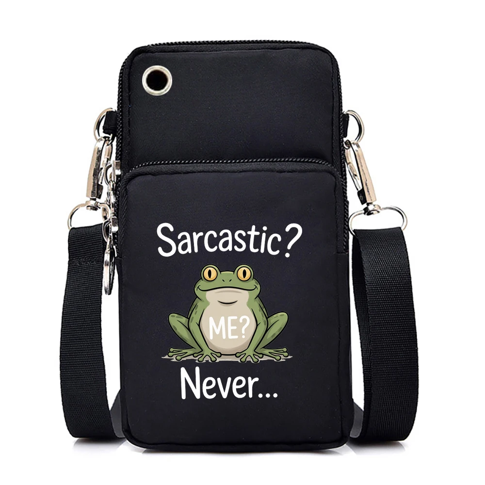 "Sarcastic Me Never" Fun Frog Small Shoulder Bags Retro Animal Nylon Women Mobile Phone Bags Mini Female Crossbody Bag
"Sarcastic Me Never" Fun Frog Small Shoulder Bags Retro Animal Nylon Women Mobile Phone Bags Mini Female Crossbody Bag