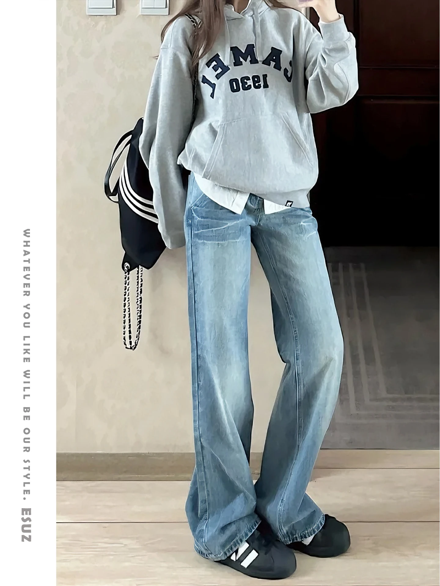 Off American Sle High Waist Straight Leg Jeans Women's Early Spring 2025 New Slimming Not Legging Light Blue Denim
Off American Sle High Waist Straight Leg Jeans Women's Early Spring 2025 New Slimming Not Legging Light Blue Denim