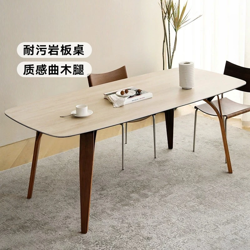 Simple expression medieval retro travertine rock slab countertop dining table black walnut curved wood rectangle
Simple expression medieval retro travertine rock slab countertop dining table black walnut curved wood rectangle