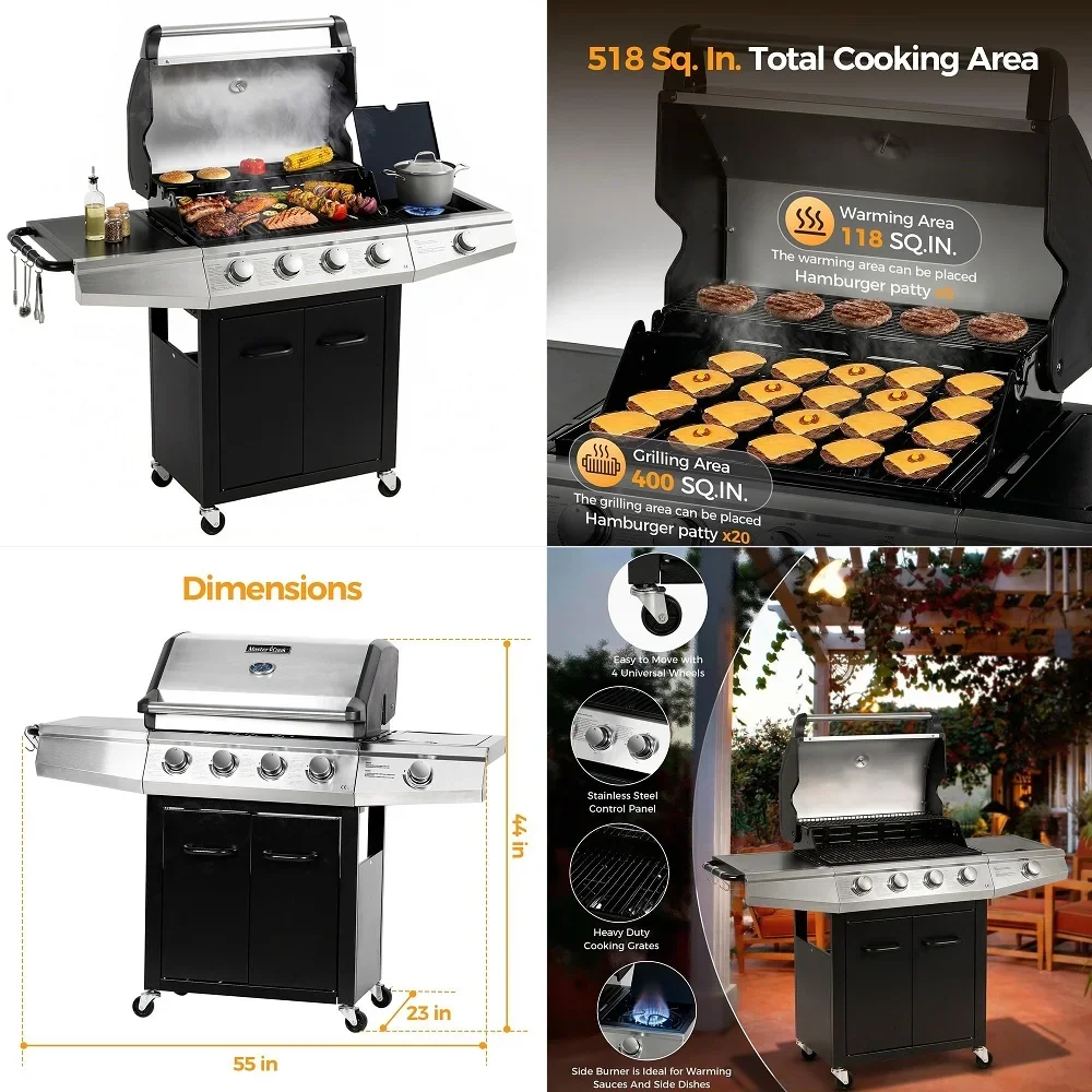 Grill Dome and Outpost Grill Bundle Hinged Stainless Steel Dome w Builtin Thermometer, Griddle Accessories Kit, Outdoor Set for
Grill Dome and Outpost Grill Bundle Hinged Stainless Steel Dome w Builtin Thermometer, Griddle Accessories Kit, Outdoor Set for