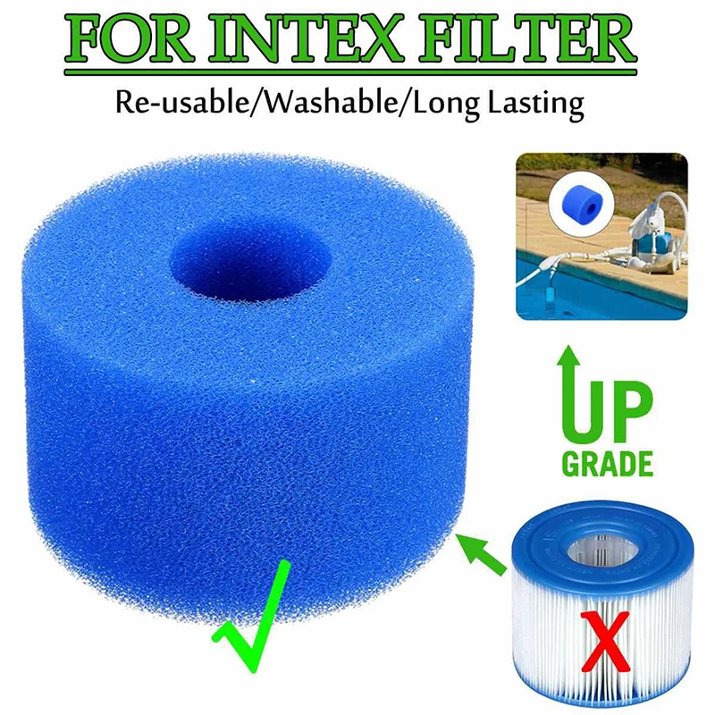 6Pcs for Intex Pure Spa Reusable Washable Foam Hot Tub Filter Cartridge S1 Type Promotion
6Pcs for Intex Pure Spa Reusable Washable Foam Hot Tub Filter Cartridge S1 Type Promotion