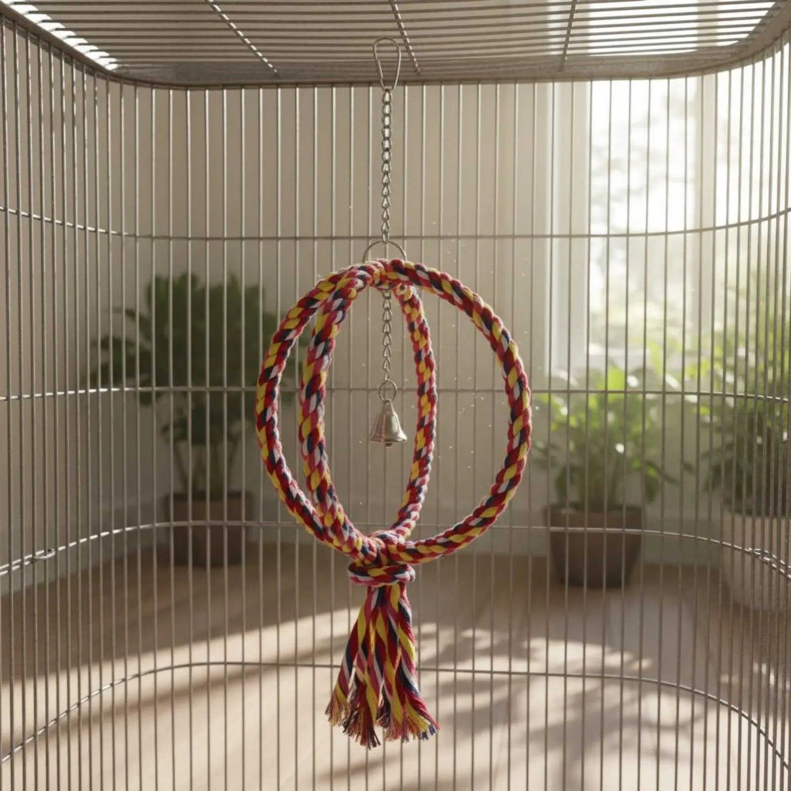 Cotton Bird Toy Chewable Parrot Rope Toy Cotton Rope Perch Long-Lasting Hanging Bird Swing Perch Safe Materials for Resting
Cotton Bird Toy Chewable Parrot Rope Toy Cotton Rope Perch Long-Lasting Hanging Bird Swing Perch Safe Materials for Resting