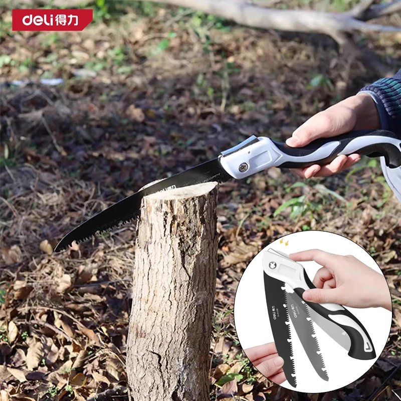 DELI Folding Saw Woodworking Folding Hacksaw Multifunction Cutting Wood Camping Garden Prunch Saw Tree Chopper Knife Hand
DELI Folding Saw Woodworking Folding Hacksaw Multifunction Cutting Wood Camping Garden Prunch Saw Tree Chopper Knife Hand