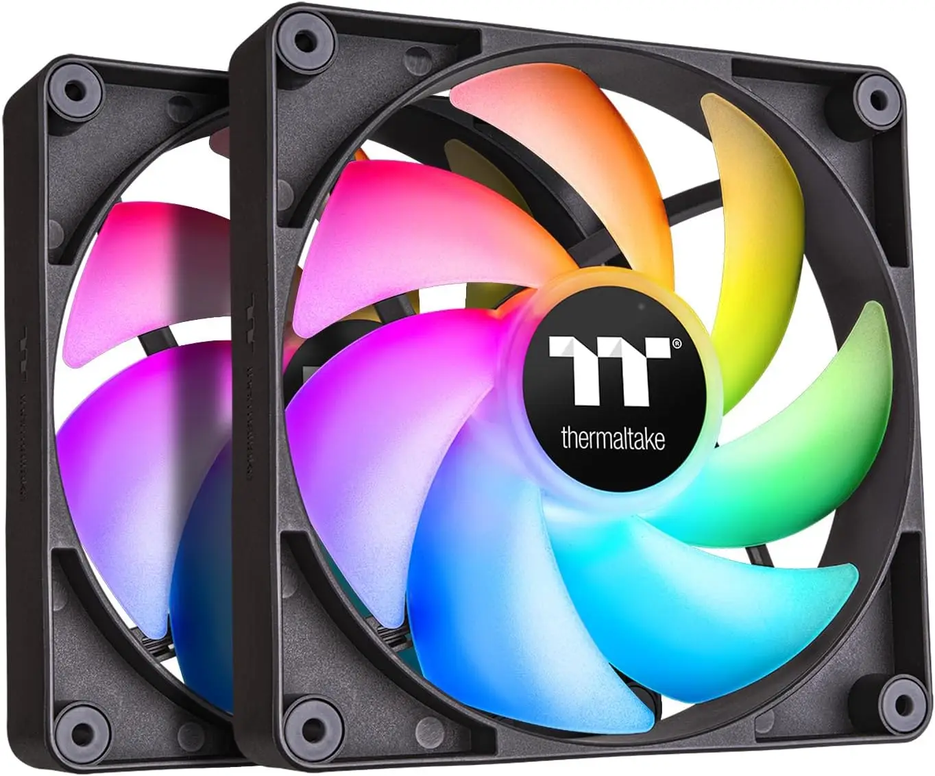 140mm ARGB PC Cooling Fan 2-Pack, 5V Sync, 16.8M Colors, 9 LEDs, Hydraulic Bearing, Black
140mm ARGB PC Cooling Fan 2-Pack, 5V Sync, 16.8M Colors, 9 LEDs, Hydraulic Bearing, Black