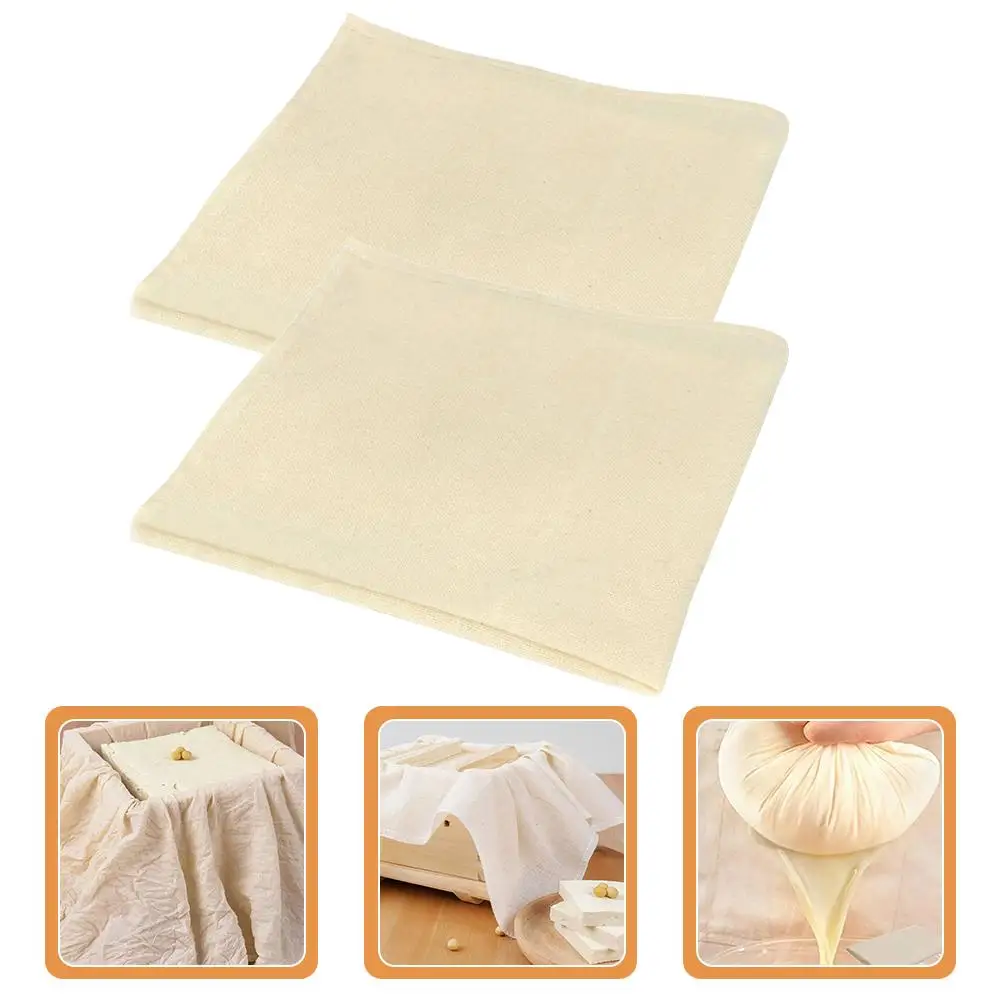 2 Pcs Cheesecloth Reusable Unbleached Muslin Cloth Filter Yoghurt Soy Milk Strainer Cloth Napkins Cheese Making Tofu Canning
2 Pcs Cheesecloth Reusable Unbleached Muslin Cloth Filter Yoghurt Soy Milk Strainer Cloth Napkins Cheese Making Tofu Canning