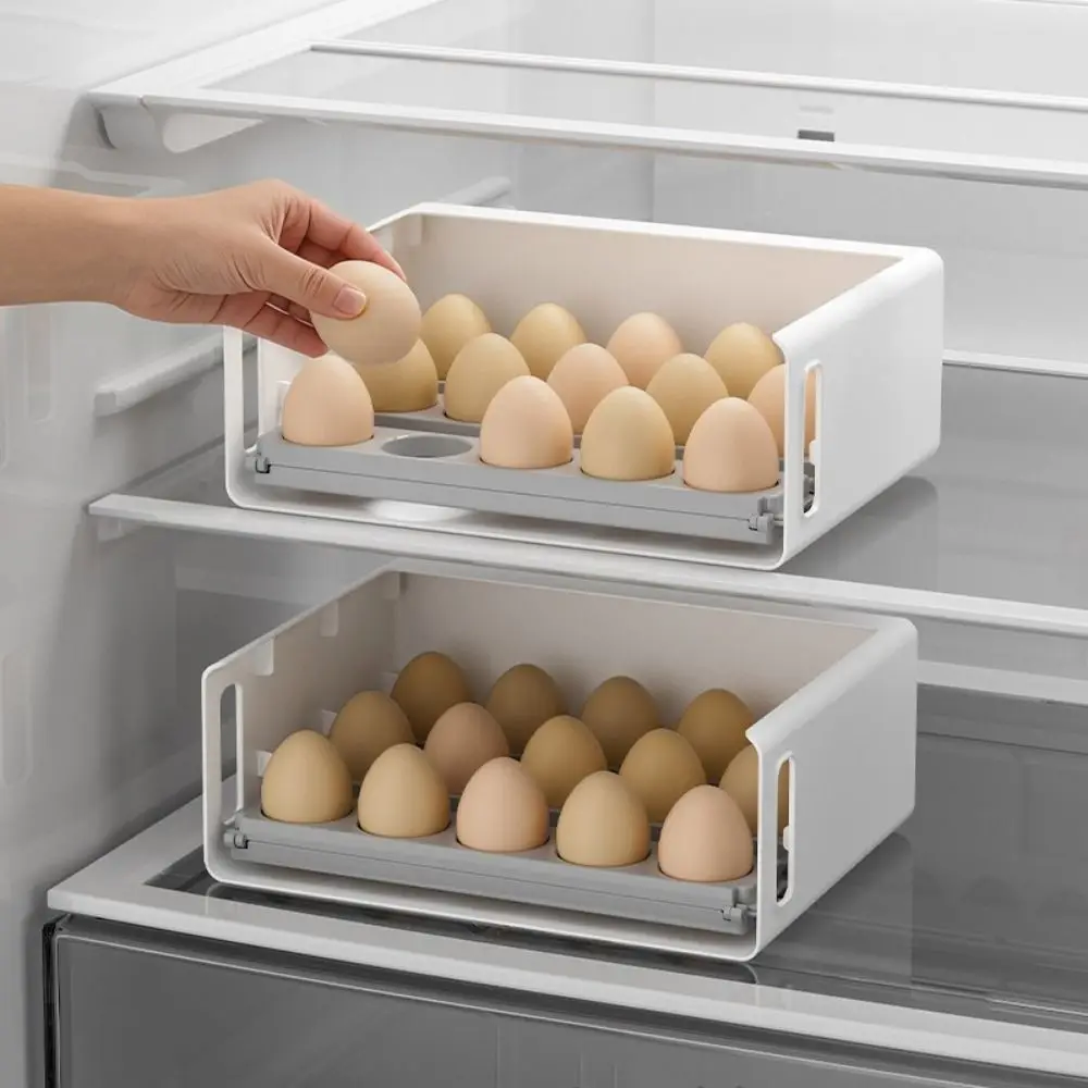30 Grids 3 Tiers Egg Storage Box Anti-drop Large Capacity Flip-top Egg Storage Box Plastic Space Saving Egg Storage Tray
30 Grids 3 Tiers Egg Storage Box Anti-drop Large Capacity Flip-top Egg Storage Box Plastic Space Saving Egg Storage Tray