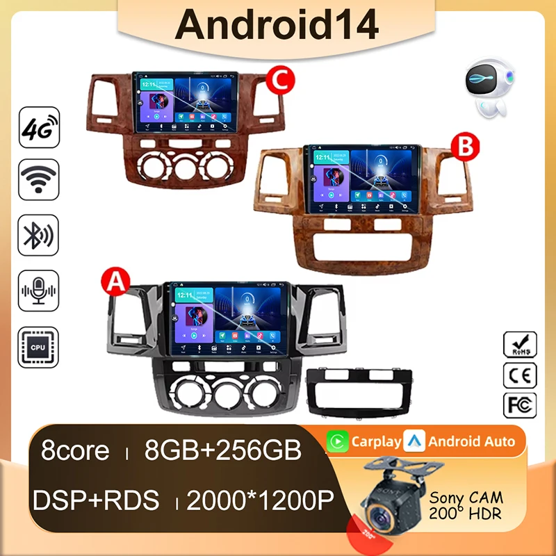 Car Navigation For Toyota Fortuner Hilux 2007 2008 2012 2014 2015 Auto Radio No 2din Player Screen Stereo Carplay DVD WIFI
Car Navigation For Toyota Fortuner Hilux 2007 2008 2012 2014 2015 Auto Radio No 2din Player Screen Stereo Carplay DVD WIFI