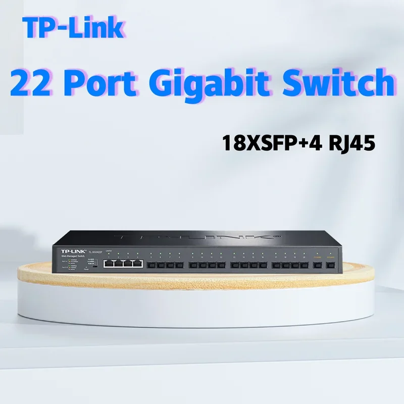 Полный гигабитный веб-метевой коммутатор TP-LINK TL-SG2422F 18 портов Gigabit SFP 4 порта 10/100/1000Base-T RJ45 VLAN QoS
Полный гигабитный веб-метевой коммутатор TP-LINK TL-SG2422F 18 портов Gigabit SFP 4 порта 10/100/1000Base-T RJ45 VLAN QoS